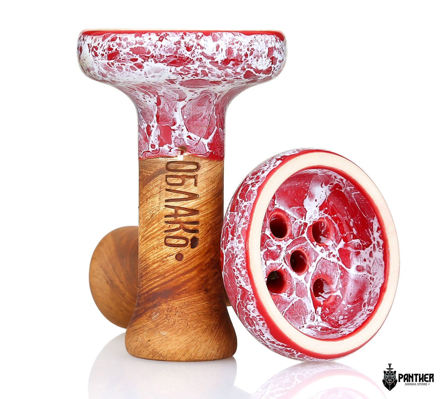 Oblako Killer Bowl Glazed Marble Red