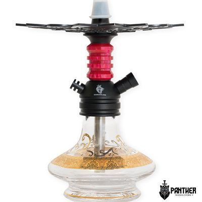 Hookahland Spyro Roja (Base Transparente)